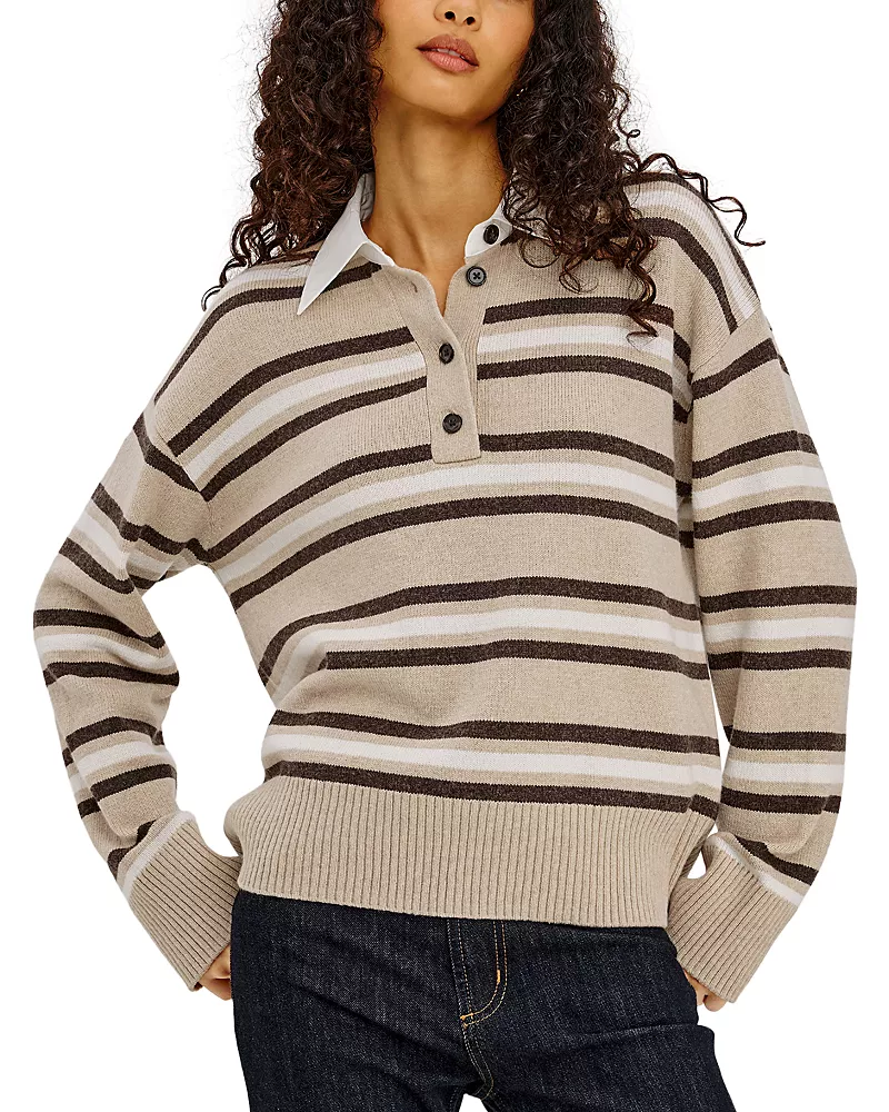 Rails Paxton Contrast Collar Sweater