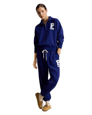 "P" Logo Slub Fleece Sweatpants