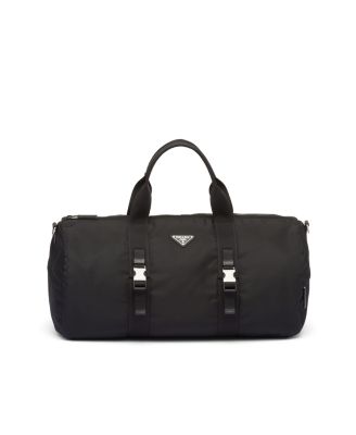 Re-nylon and Saffiano Leather Duffle Bag