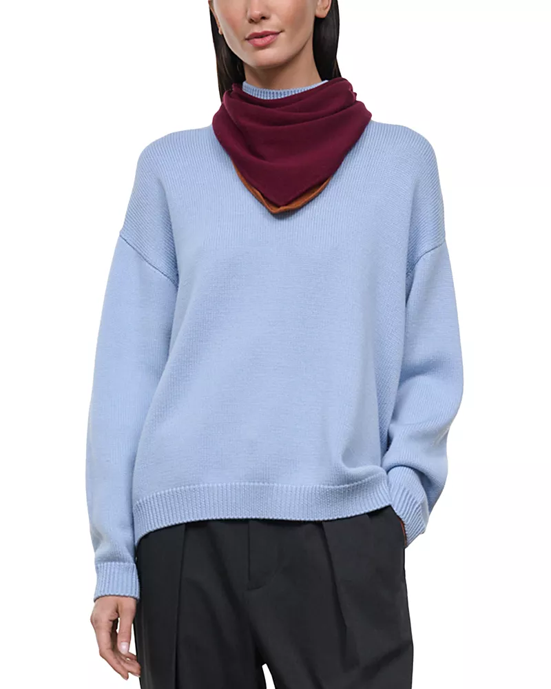Staud Winston Wool Scarf Sweater