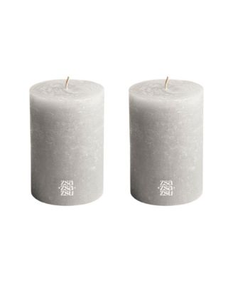  Deurne Pillar Candle Set of 2, 0.38 oz.