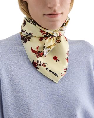 Printed Silk Foulard Scarf