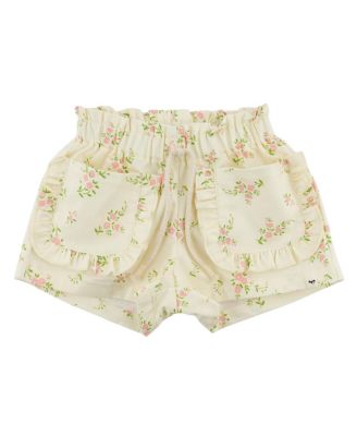 Girls' Vintage Floral Libby Ruffle Pocket Short - Baby, Little Kid