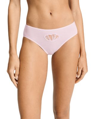 Rosaria High Cut Cotton Mesh Trim Brief