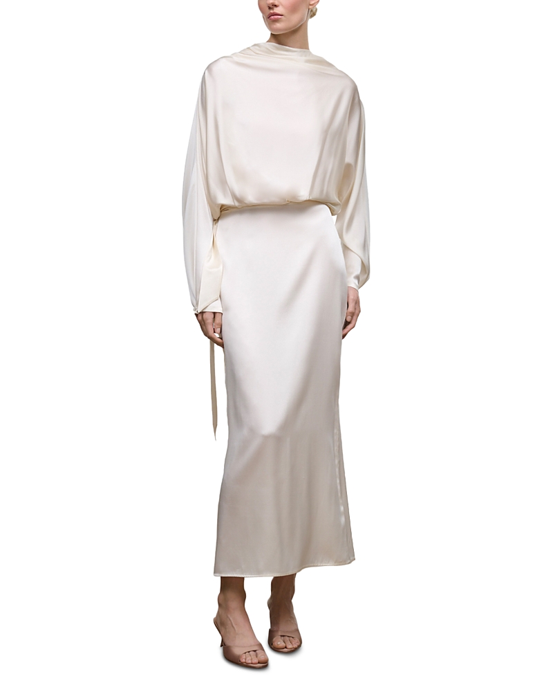 Staud Phoebe Silk Stretch Maxi Dress