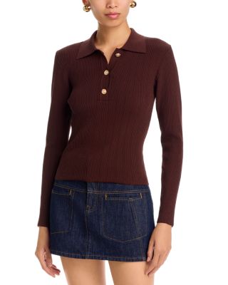 Gold Button Polo Sweater - Exclusive
