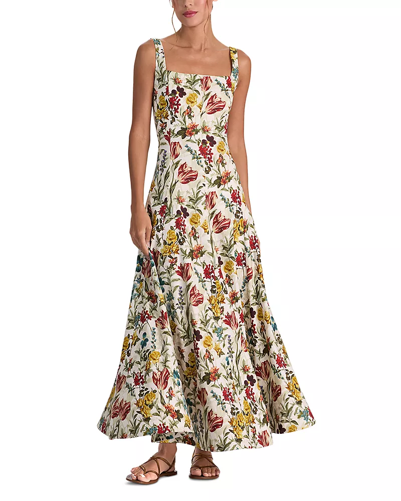 Alice and Olivia Polly Seamed Tie Waist Dress