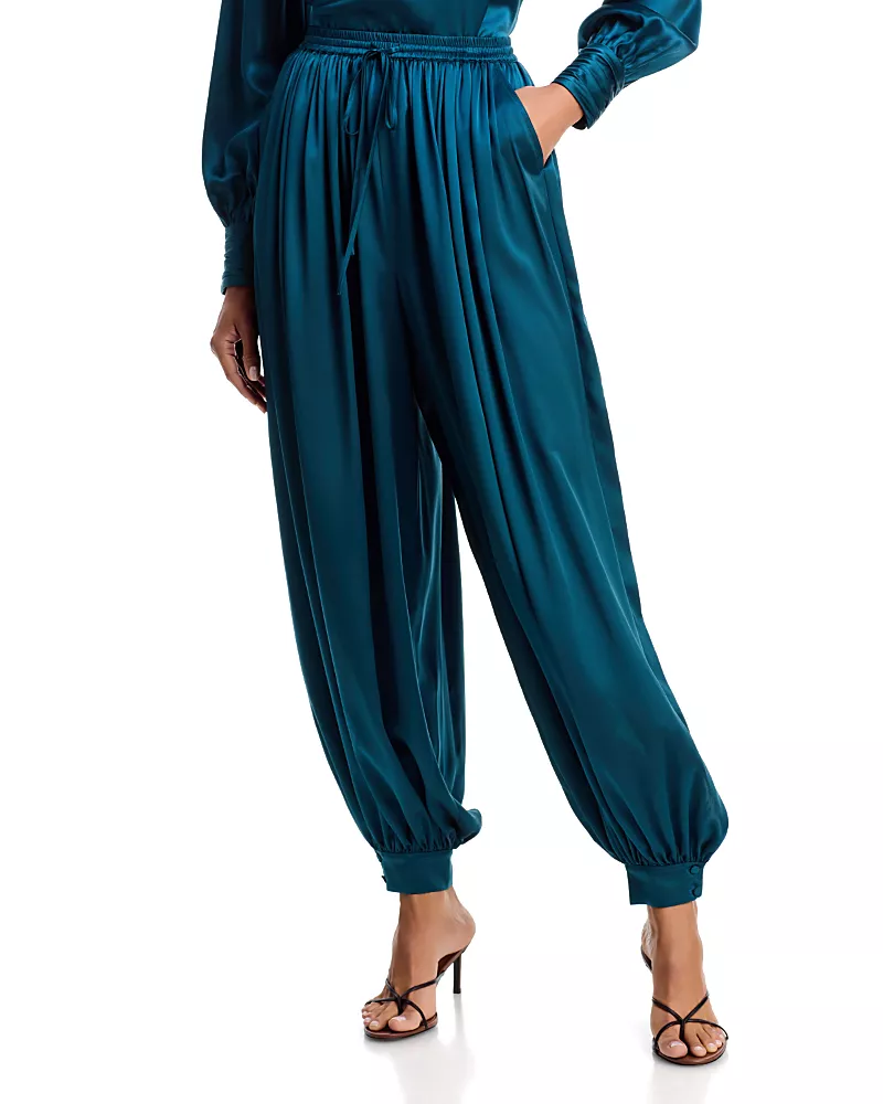 Cinq a Sept Esme Satin Pull On Verne Pants
