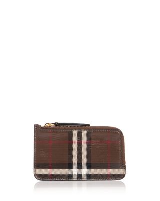 Somerset Check Zip Card Case