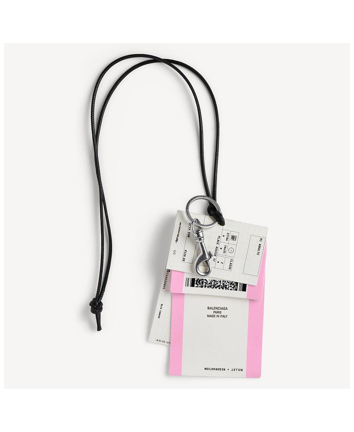 Balenciaga Charm/Keychain Train Ticket