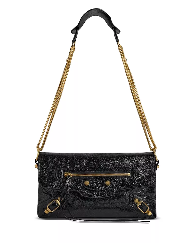 Balenciaga Le City Clutch With Chain