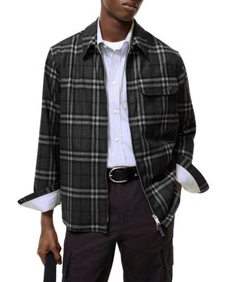  Check Wool Cashmere Overshirt
