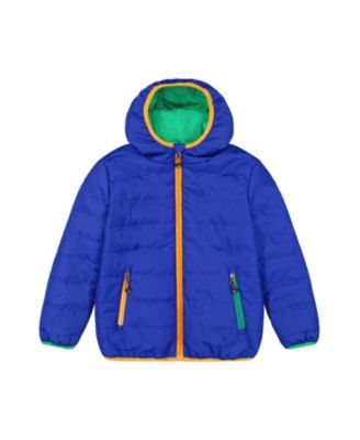 Boys' Quilted Hooded Zip Pocket Mid-Season Jacket - Little Kid