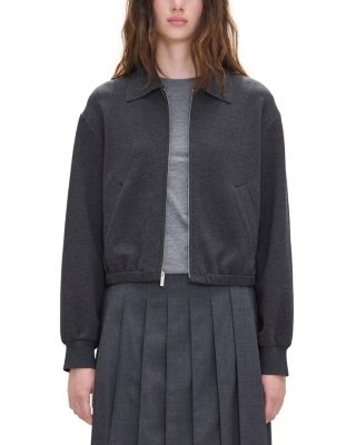 Knit Blouson Zip Jacket