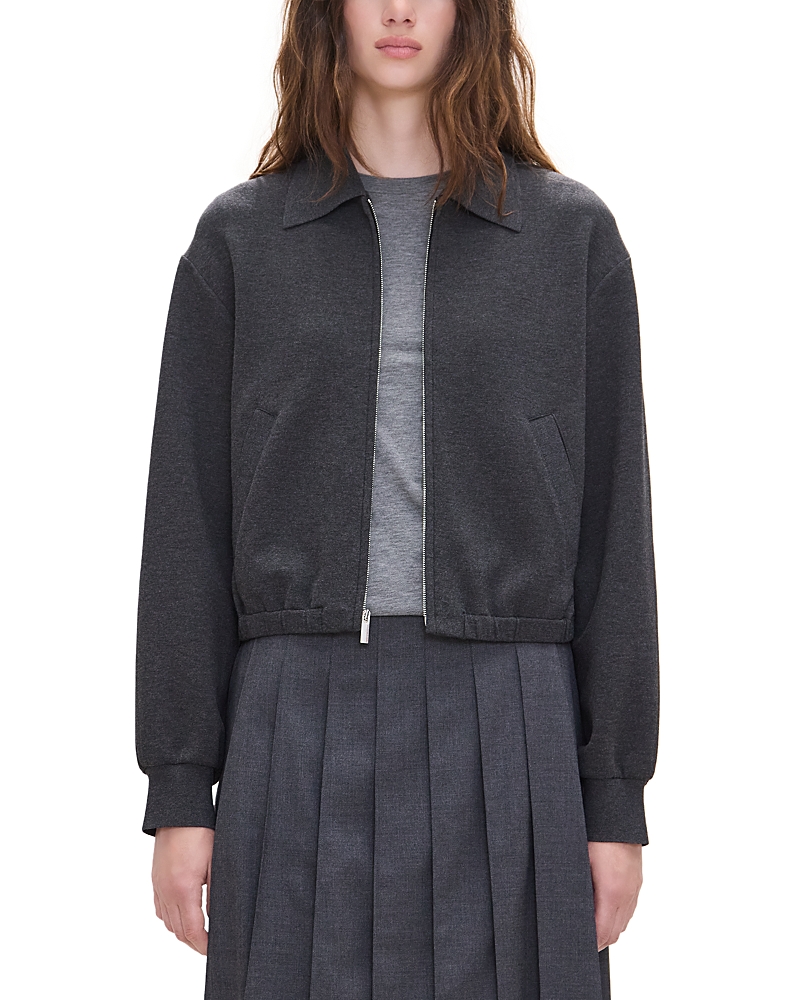 Theory Knit Blouson Zip Jacket