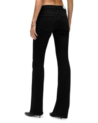 The Low Rise Micro Bootcut Jeans in Black - thumbnail 2