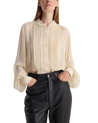 Romantic Silk Long Sleeve Top