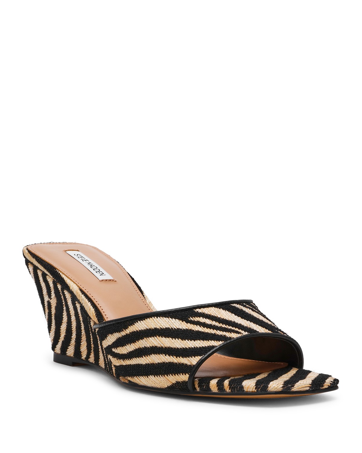 Steve Madden Seleste Raffia Wedge Slide Sandals