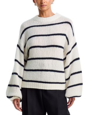 Sabelle Cashmere & Silk Stripe Sweater