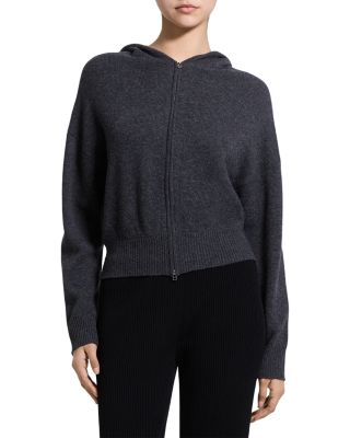 Cashmere Zip Up Hooded Sweater