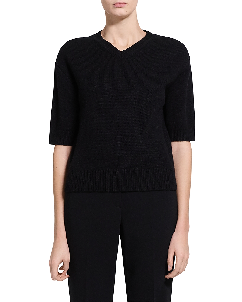 Theory Crop V Cashmere Tee