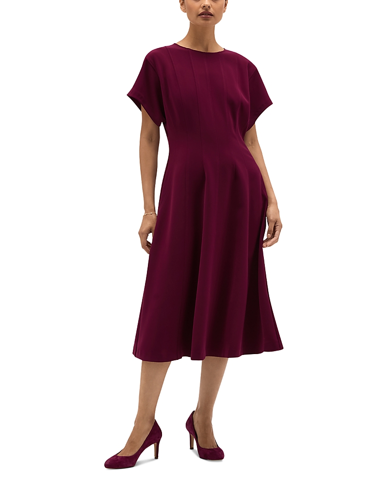 Hobbs London Melina Cap Sleeve Midi Dress