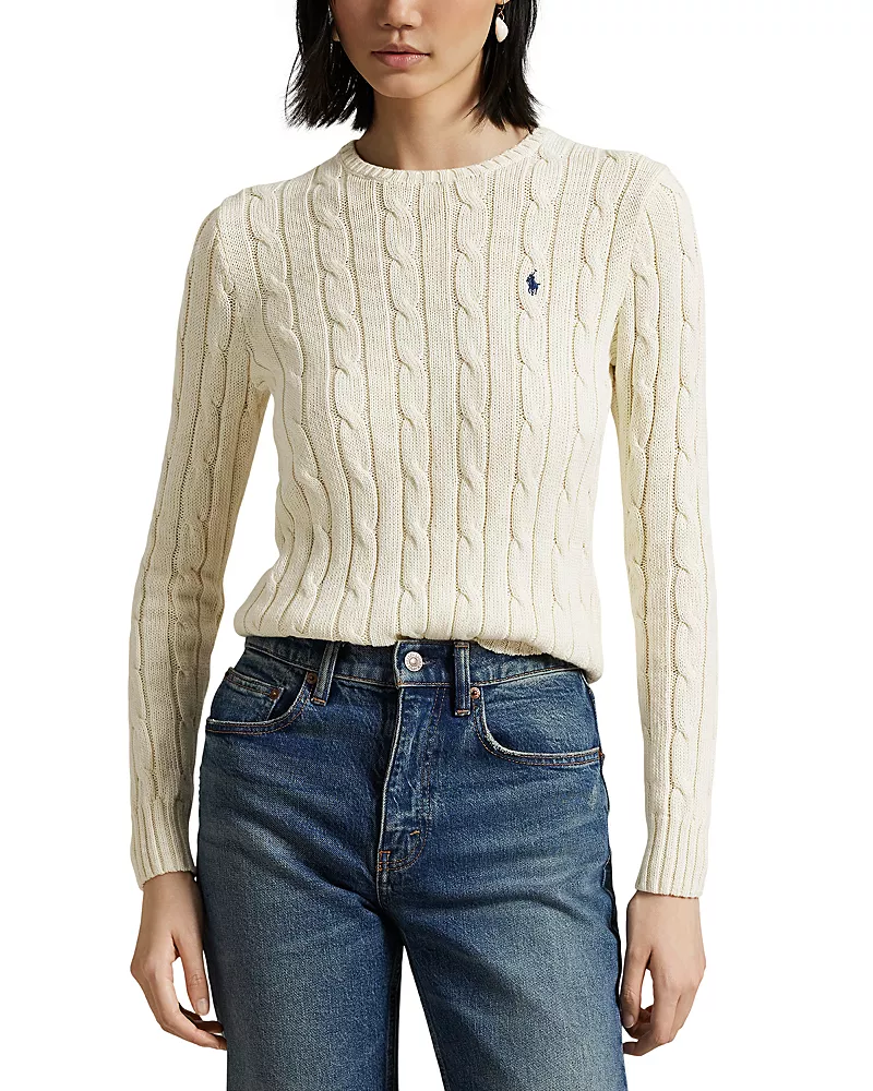 Polo Ralph Lauren Cable Wool Cashmere Crewneck Sweater