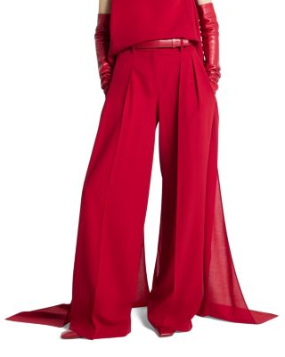 Pleated Wool-Blend Slouch Pants