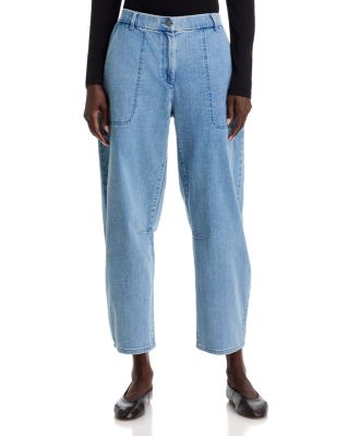 The Arch High Rise Barrel Leg Jeans in Classic Indigo