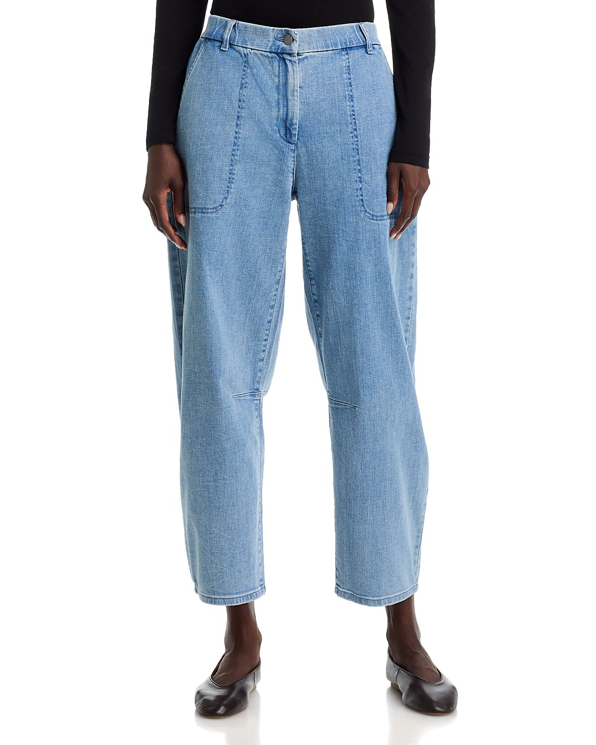 Eileen Fisher The Arch High Rise Barrel Leg Jeans