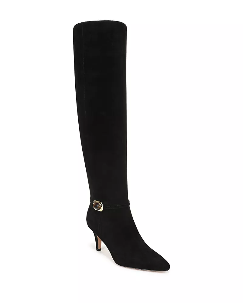 Veronica Beard Women's Angeline Suede Knee High Boots