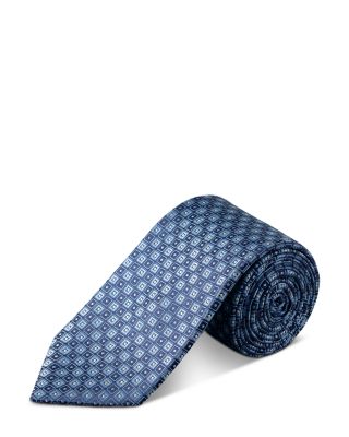 Geometric Woven Silk Tie