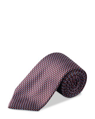 Geometric Woven Silk Tie