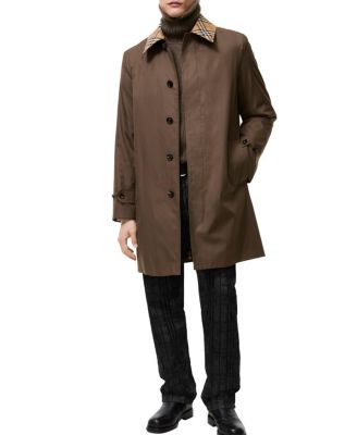  Mid-length Gabardine Car Coat