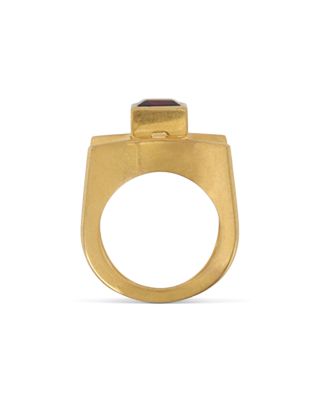 Jil Sander Garnet Cocktail Ring