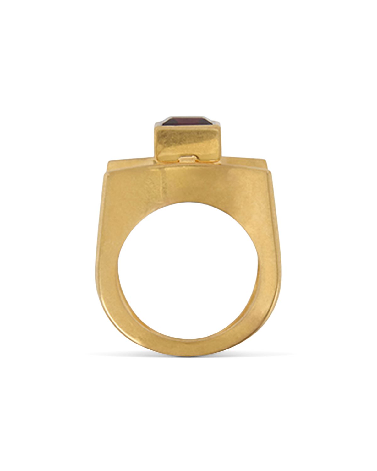 Jil Sander Garnet Cocktail Ring