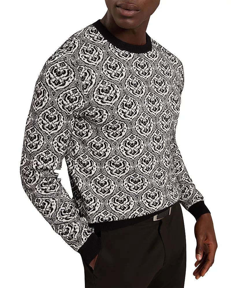 Ted Baker Courte Floral Jacquard Crew