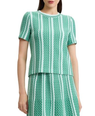  Roadmap Pattern Soft Knit Top