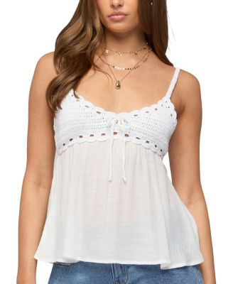 Edikted Zephyr Crochet Babydoll Top