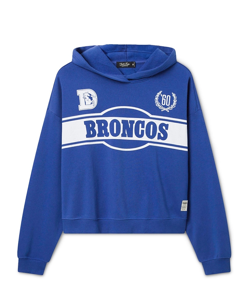 Junk Food Clothing Women's Denver Broncos Oversized Crop Hoodie