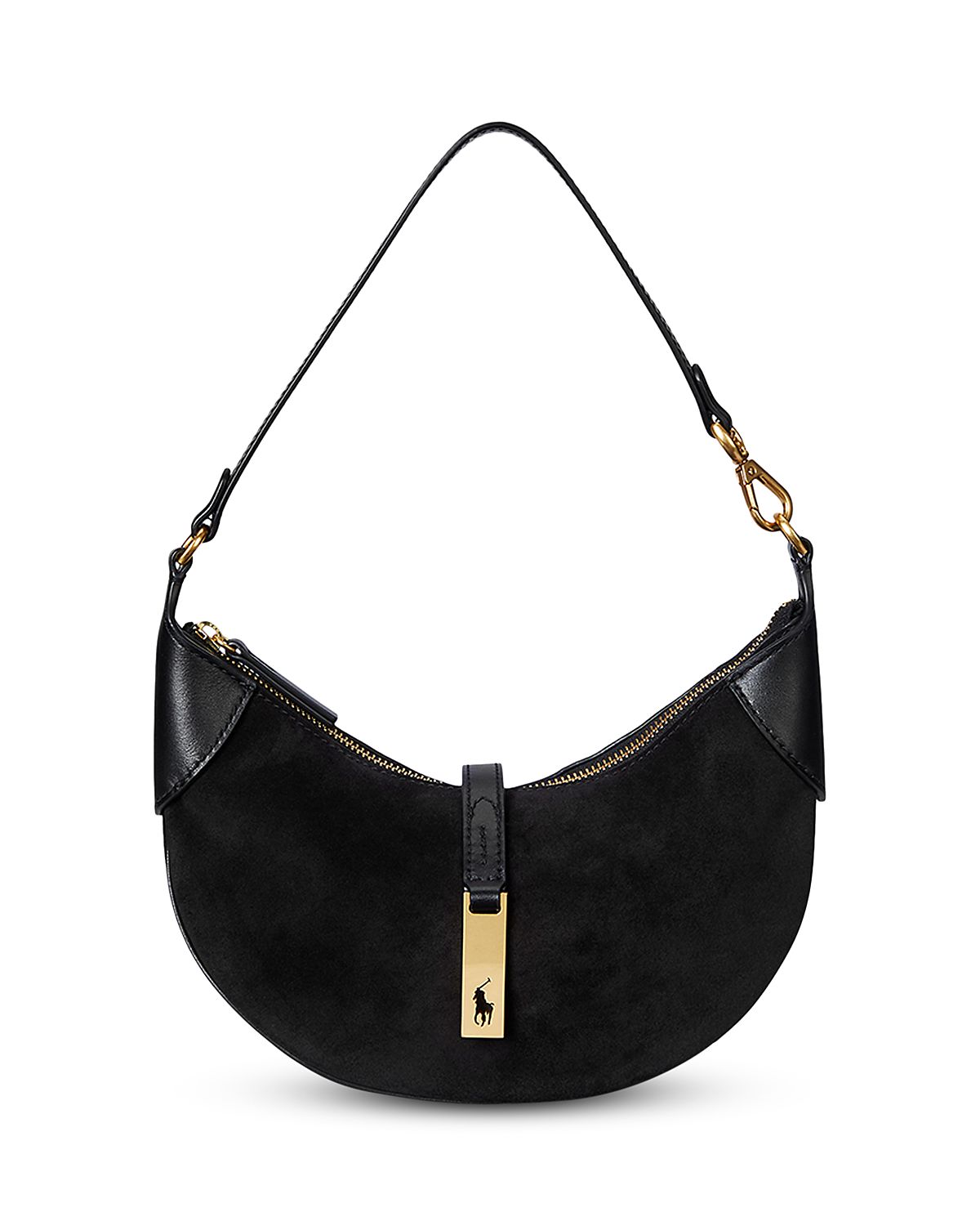 Polo Ralph Lauren Polo Id Mini Suede Shoulder Bag