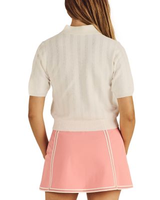Ren Cotton Cashmere Polo Top - thumbnail 3