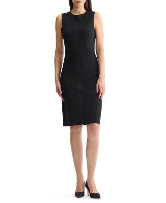 LuxeStretch Contrast Stitch Sheath Dress