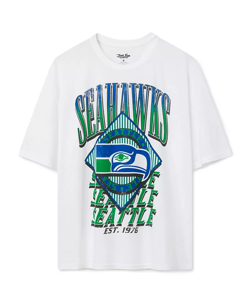 Junk Food Clothing Women's Seattle Seahawks Oversized Tee
