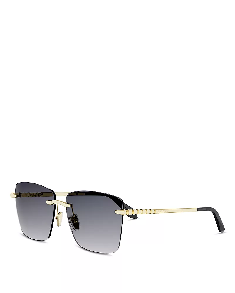 Bvlgari Square Serpenti Viper Sunglasses, 60mm