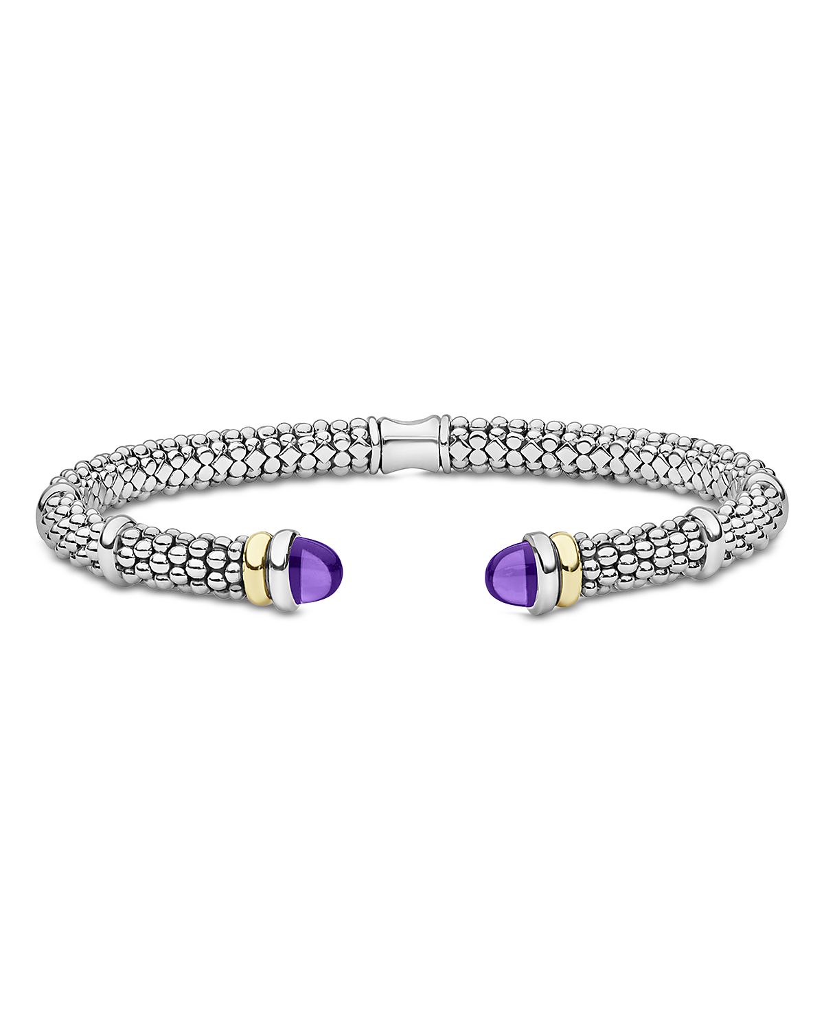 Lagos 18K Yellow Gold & Sterling Silver Gemstone Versa Torque Bracelet