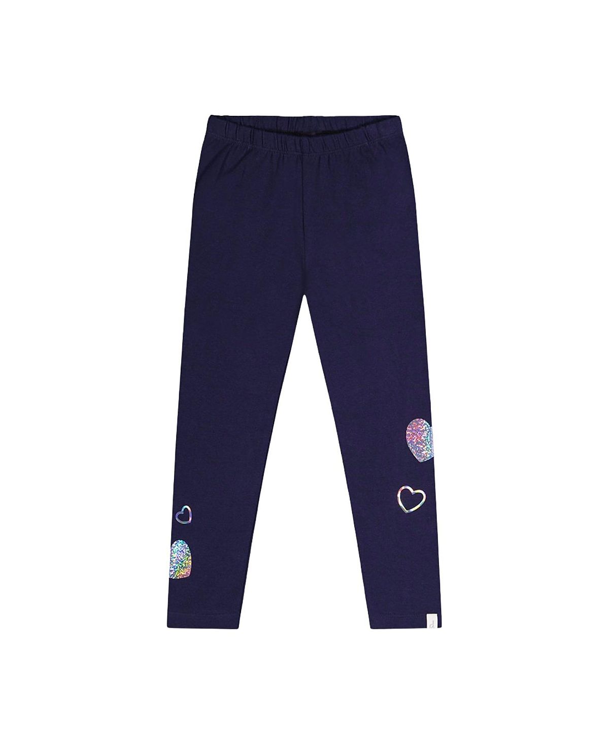 Deux par Deux Girls' Organic Cotton Soft Stretchy Glitter Leggings - Little Kid