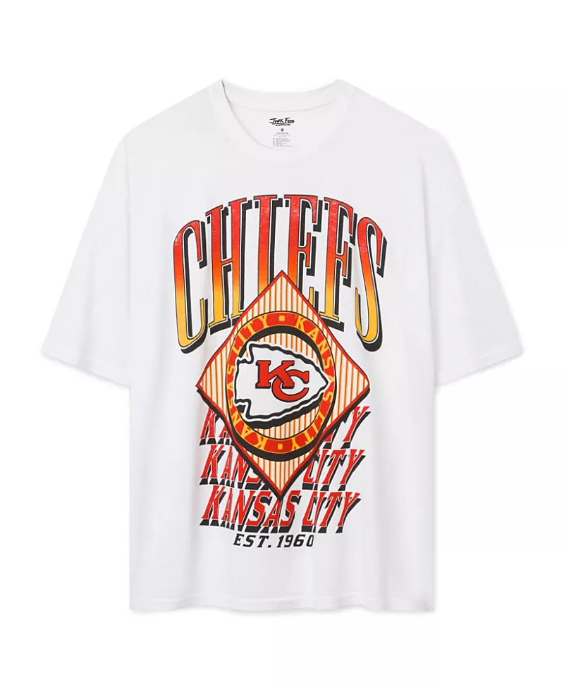 Junk Food Clothing Women's Kansas City Chiefs Oversized Tee