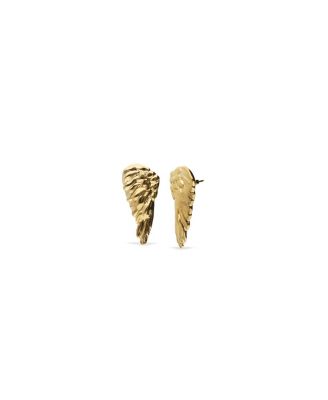  Gold-Plated Earrings in The Shape of Wings