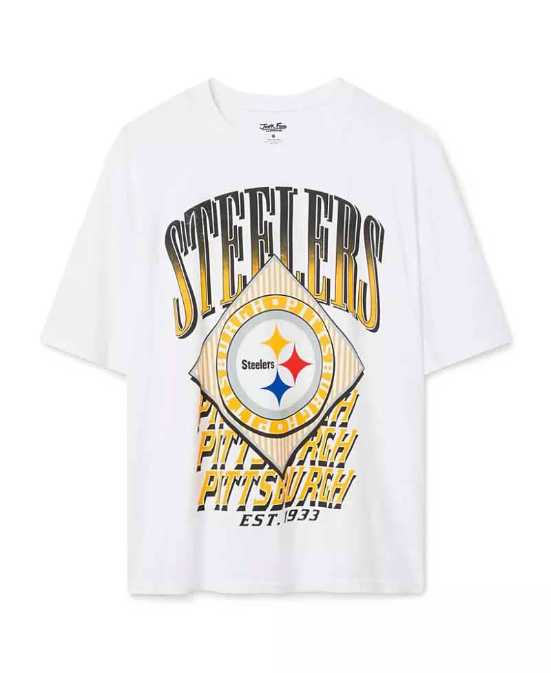 Junk Food Clothing Women's Pittsburgh Steelers Oversized Tee